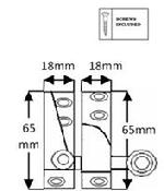 THD184 - Straight Arm Fastener - Non locking - Reeded Knob