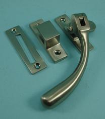 THD215/SNP Bulb End Casement Fastener with Hook & Mortice Plate in Satin Nickel