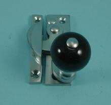 THD108CB/SCP Claw Fastener - Non Locking - Black Ceramic Knob in Chrome Plated