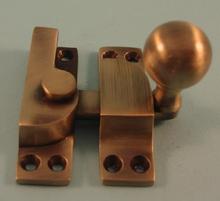 THD105/AB Straight Arm Fastener - Standard - Ball Knob in Antique Brass