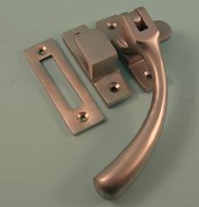 THD215/SCP Bulb End Casement Fastener with Hook & Mortice Plate in Satin Chrome 