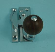 THD108WR/SCP Claw Fastener - Non Locking - Rosewood Knob in Satin Chrome 