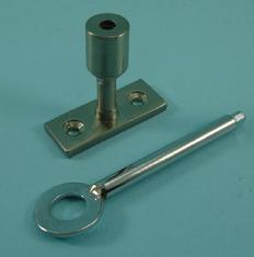 THD257/SNP Brass Lockable Pin in Satin Nickel