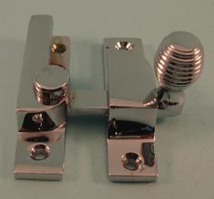 THD103N/CP Straight Arm Fastener - Narrow - Old Beehive Knob in Chrome Plated