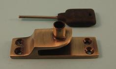 THD109/AB Locking Keep for the Straight Arm Fastener: Standard in Antique Brass