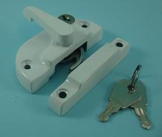 THD120L/WH Modern Cam Fastener - Key Locking in White Powder Coated