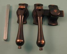 THD162/AC Tear Drop Casement Fastener in Antique Copper
