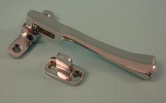 THD175/CP Victorian Casement Fastener Night Vent, With Wedge Plate in Chrome Plated