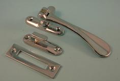 THD179/CP Victorian Casement Fastener With Hook & Mortice Plate in Chrome Plated