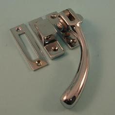 THD215/CP Bulb End Casement Fastener with Hook & Mortice Plate in Chrome Plated