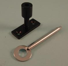 THD257/BA Brass Lockable Pin in Black