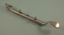 THD133/SCP Classic Victorian Spoon Casement Stay 200mm in Satin Chrome 