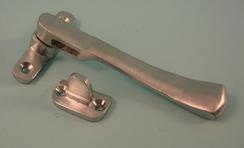 THD175/SCP Victorian Casement Fastener Night Vent, With Wedge Plate in Satin Chrome 