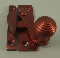 THD113/BRO Claw Fastener - Reeded Knob - Non Locking in Bronze