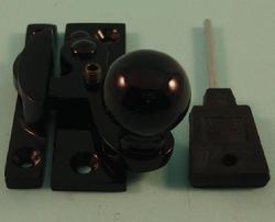 THD197L/BLP Claw Fastener - Ball Knob - Locking - Black Polished