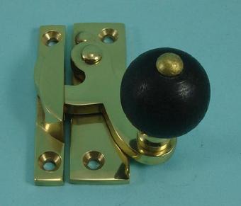 THD108WB Claw Fastener - Black Wood Knob - Non Lockin
