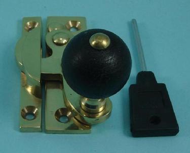 THD108WBL Claw Fastener - Black Wood Knob - Lockin