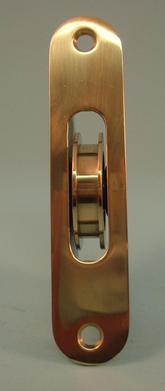 THD270 Ball Bearing - Standard Case, 1.75" Brass Wheel Pulley with a Radius Solid Brass Faceplate 