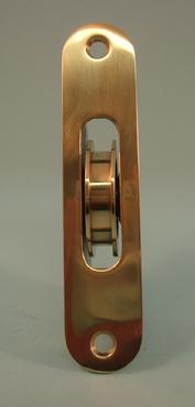 THD270 Ball Bearing - Standard Case, 1.75" Brass Wheel Pulley with Radius Solid Brass Faceplate