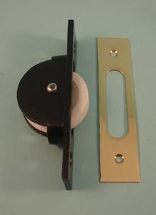 THD154 Cast Pulley with Nylon Wheel - with Seperate Solid Brass Faceplate