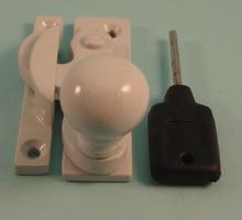 THD197L/WH Claw Fastener - Ball Knob - Locking - White