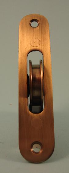 THD190/AB Brass Wheel, Radius Brass Face Plate in Antique Brass