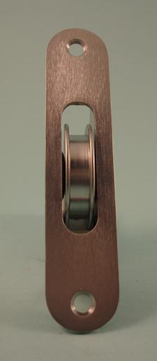 THD190/SCP Brass Wheel, Radius Brass Face Plate in Satin Chrome