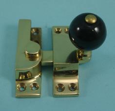 THD104CB Straight Arm Fastener - Ceramic - Black Knob - Standard: Non-Locking