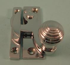 THD113/CP Claw Fastener - Reeded Knob - Non Locking in Chrome Plated