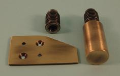 THD125/AB Solid Sash Stop - 31mm - Antique Brass