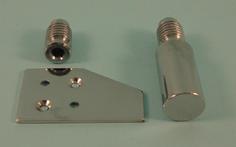 THD125/CP Solid Sash Stop - 31mm - Chrome Plated