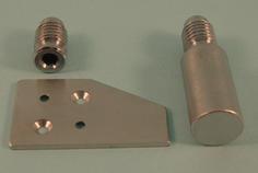 THD125/SCP Solid Sash Stop - 31mm - Satin Chrome 