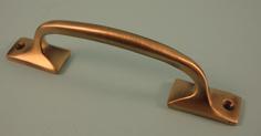 THD153/AB Sash Handle - Shaped in Antique Brass