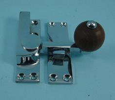 THD157WR/CP Quadrant Fastener - Rosewood Knob in Chrome Plated