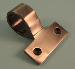 THD263/AN Ornamental Ring Sash lift - Ridged in Antique Nickel