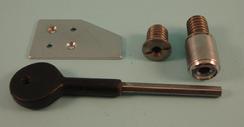 THD255/SCP Sash Stop 19mm with Stainless Steel Inserts in Satin Chrome 