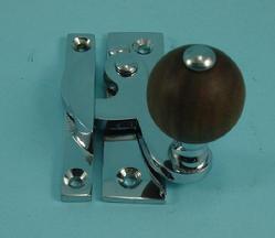 THD108WR/CP Claw Fastener - Non Locking - Rosewood Knob in Chrome Plated