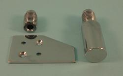 THD125/CP Solid Sash Stop - 31mm in Chrome Plated
