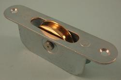 THD252 1 3/4" Brass Wheel, Steel Faceplate Pulley - Radius
