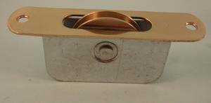 THD138 Ball Bearing - Standard Case, 2" Brass Wheel Pulley with a Radius Solid Brass Faceplate