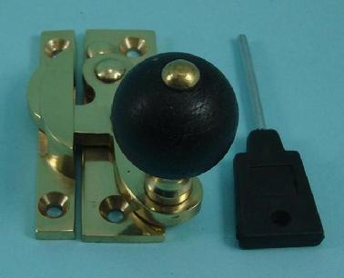 THD108WBL Claw Fastener - Locking - Black Wood Knob