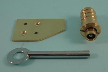THD181 Flush Lock Sash Stop C/W Key and Striker Plate